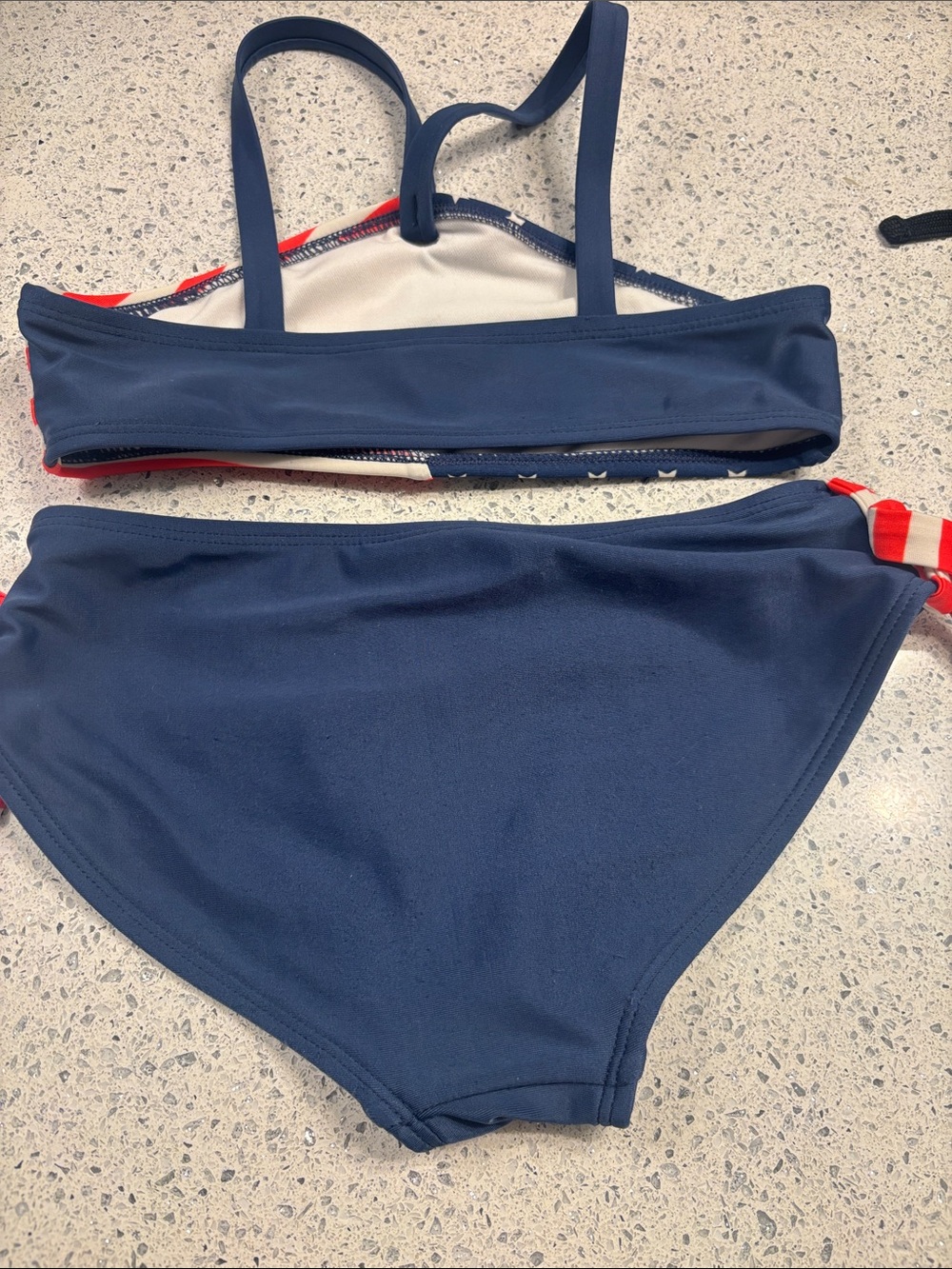 Girls Art Class 4th of July Swimsuit Bikini size M (8) - Picture 4 of 7